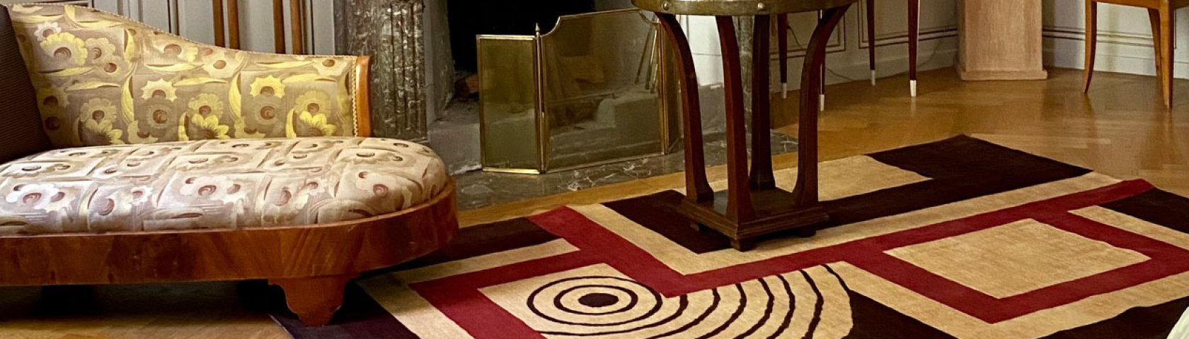 Intérieur Hotel Particulier Suisse avec un tapis Art Déco 