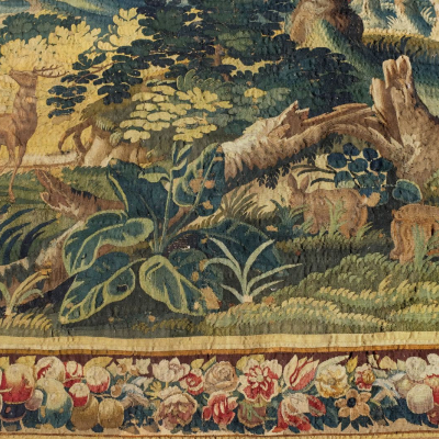 Tapisserie Bruxelles Verdure Fin XVII siècle Vendue 