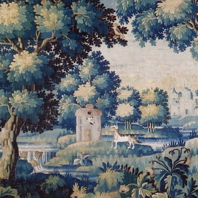 Tapisserie Verdure d'Aubusson vers 1720 