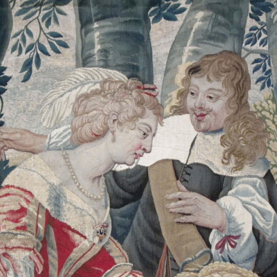 Tapisserie d' Anvers Epoque Louis XIV VENDUE 