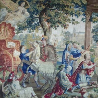 tapisserie de Bruxelles XVIIe siècle - Le Roi Œnée VENDUE 
