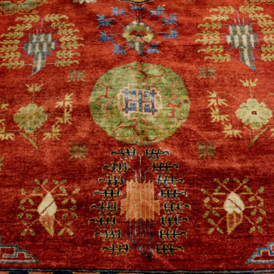 Tapis Khotan Asie Centrale.