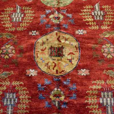 Tapis Khotan Asie Centrale.