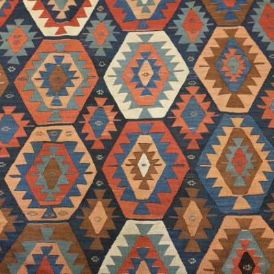 Kilim ancien Véramine Perse vers 1880 VENDU 