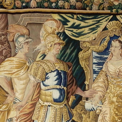 Expertise-tapisserie-Aubusson.Tapisserie Aubusson Louis XIII