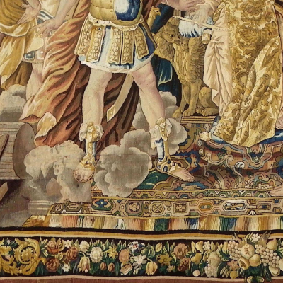 Expertise-tapisserie-Aubusson.Tapisserie Aubusson Louis XIII