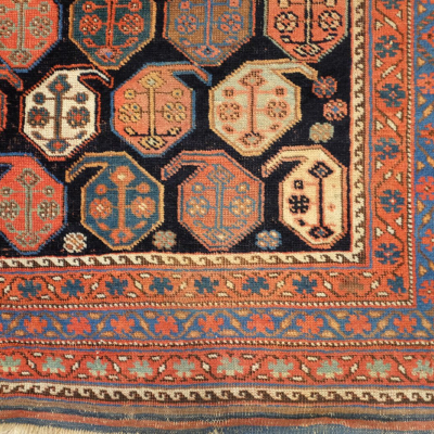 Tapis Afchar Iran vers 1880 VENDU 