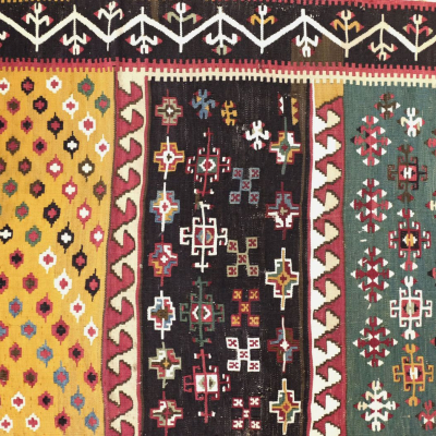 Tenture murale en Kilim Rehanli Turquie vers 1890 vendu