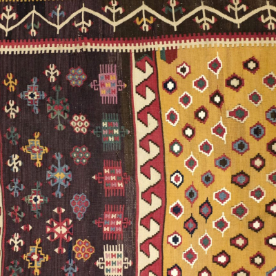 Tenture murale en Kilim Rehanli Turquie vers 1890 vendu