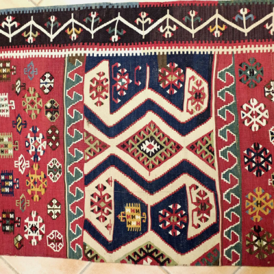 Tenture murale en Kilim Rehanli Turquie vers 1890 vendu