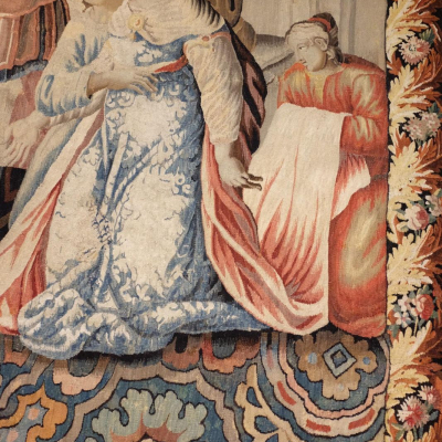 Tapisserie Aubusson d'époque Louis XV 