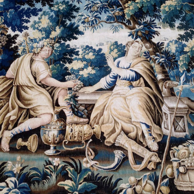 TAPISSERIE AUBUSSON EPOQUE LOUIS XIV