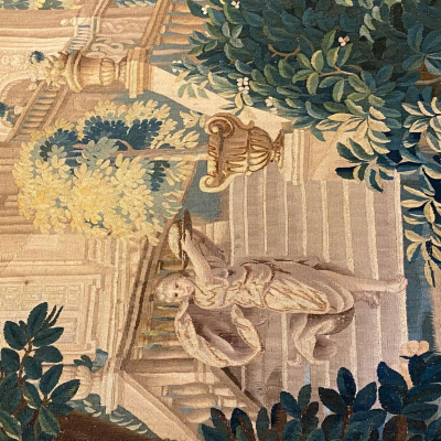 Tapisserie Bruxelles d'époque  Louis XV Le repas champêtre 