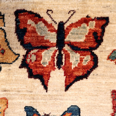 Tapis Afghan Papillon 