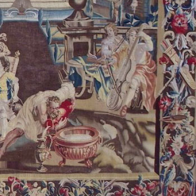 Tapisserie Bruxelles Mariage de Persée et Andromède en présence du Roi Céphée.