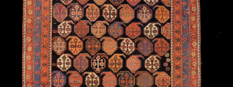 Tapis Afchar Iran vers 1880 