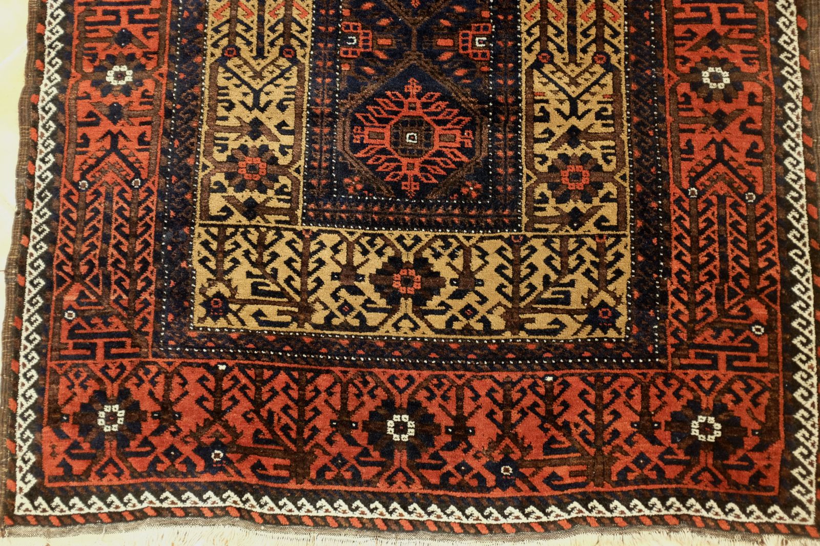 ANCIEN TAPIS BELOUTCHE (Afghanistan) de prière en laine …